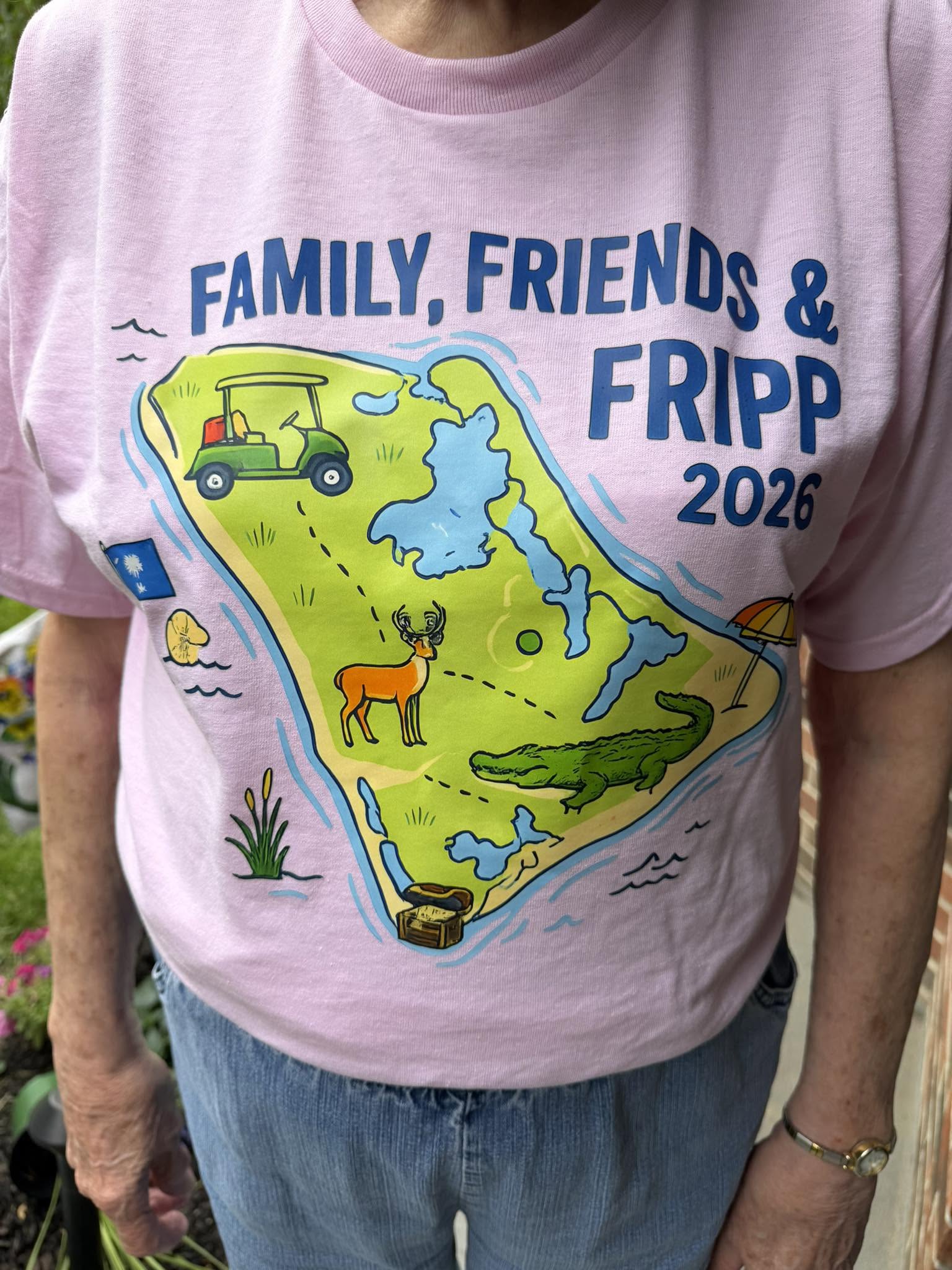 Family, Friends & Fripp 2026 custom event shirt